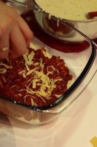 Nakładanie warstw lasagne